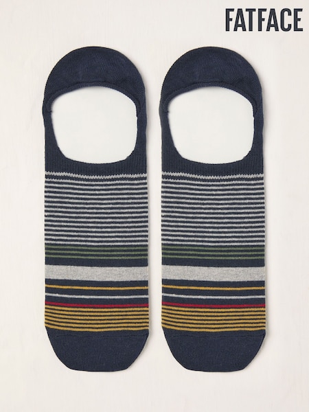 FatFace Blue Stripe Footsie Socks (AT9395) | €7