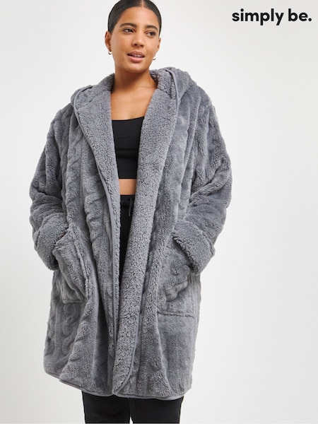 Simply Be Pretty Secrets Oversized Fleece Cardigan (AT9401) | € 29