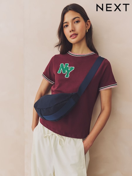 Navy Nylon Sling Bag (AT9508) | €26.50