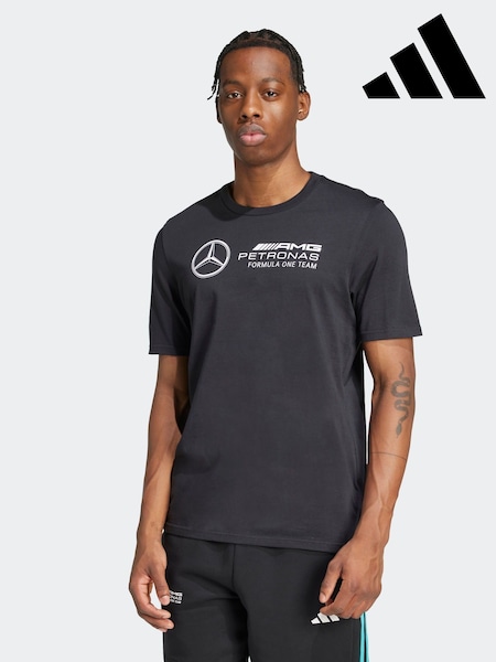 adidas Black/White Mercedes AMG Petronas Formula One Team DNA T-Shirt (AT9548) | R$ 375