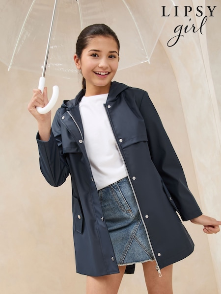 Lipsy Shower Resistant Lightweight Rubberised Rain Coat (4-16yrs) (AT9549) | ‏262 د.إ.‏ - ‏ 309‏ د.إ.