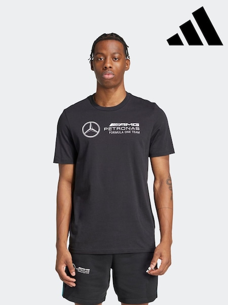 adidas Black/White Mercedes AMG Petronas Formula One Team DNA Graphic T-Shirt (AT9552) | €50