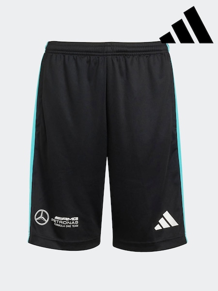adidas Black/White Mercedes AMG Petronas Formula One Team DNA Shorts (AT9558) | R$ 295