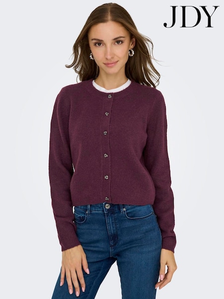 Rouge - Jdy Knitted Button Down Short Cardigan