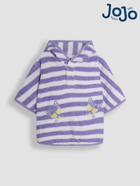 JoJo Maman Bébé Lilac Appliqué Towelling Poncho (AT9859) | 1,442 UAH - 1,562 UAH