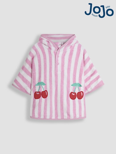 JoJo Maman Bébé 100% Cotton Cherry Towelling Poncho (AT9867) | 179 LEI - 194 LEI