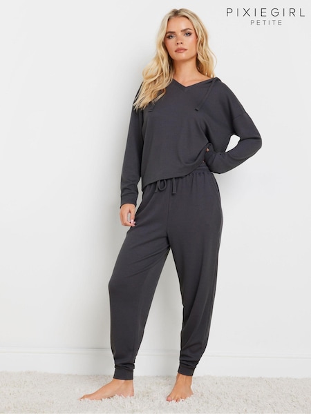 PixieGirl Petite Grey Lounge Waffle Joggers (AT9906) | €37
