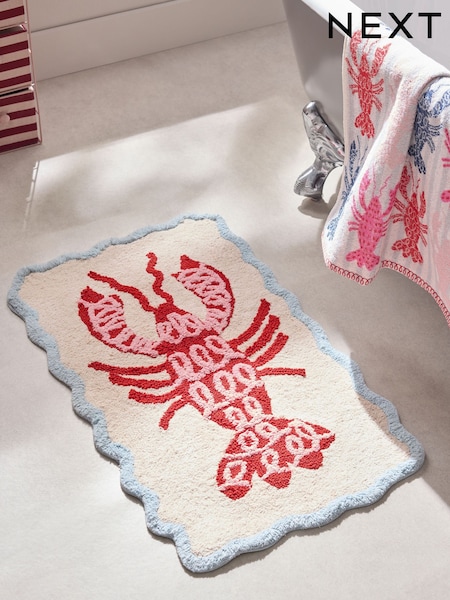 Multicolour Lobster 100% Cotton Bath Mat (AT9943) | €23.50