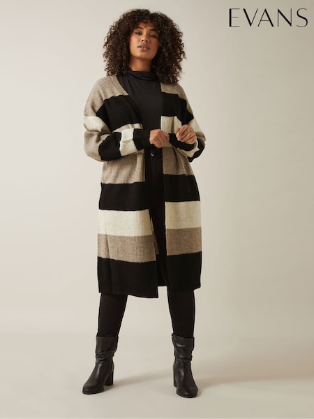 Evans Natural Colour Block Cardigan (AU0050) | € 55