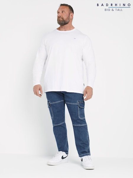 Badrhino Big & Tall Stretch Cargo Jeans (AU0064) | €61