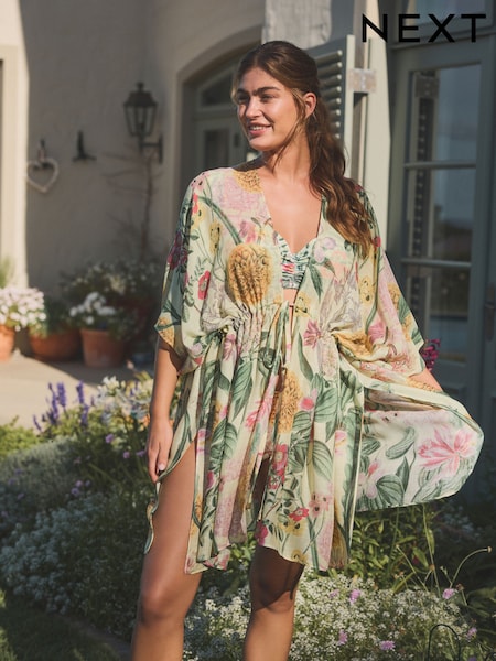 Kukallinen  - Kew Collection Tie Waist Kimono (AU0103) | €50