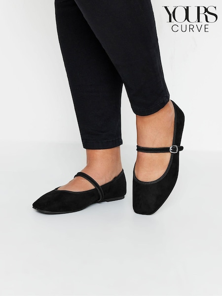 Yours Curve Extra-Wide Fit Mary Jane Shoes (AU0182) | ‏174 ر.س.‏