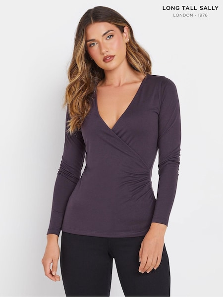 Long Tall Sally Premium Long Sleeve Wrap Top (AU0216) | €36