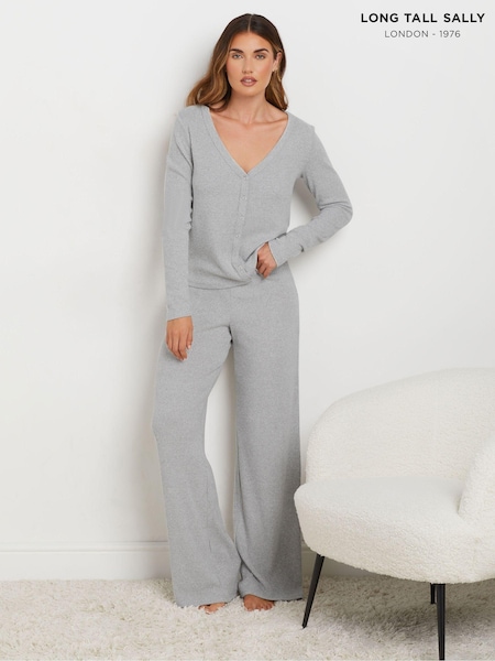 Long Tall Sally Lounge Ribbed Wide Leg Pants (AU0223) | ‏114 ر.ق.