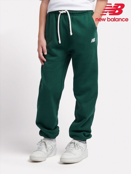 New Balance Green Girls Small Brush Back Logo Joggers (AU0403) | €64 - €77