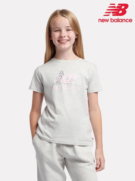 New Balance Girls 100% Cotton Dog Walker Graphic T-Shirt (AU0419) | 28 € - 34 €