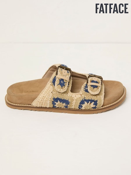 Blue Crochet Meldon Sandal (AU0420) | AED381