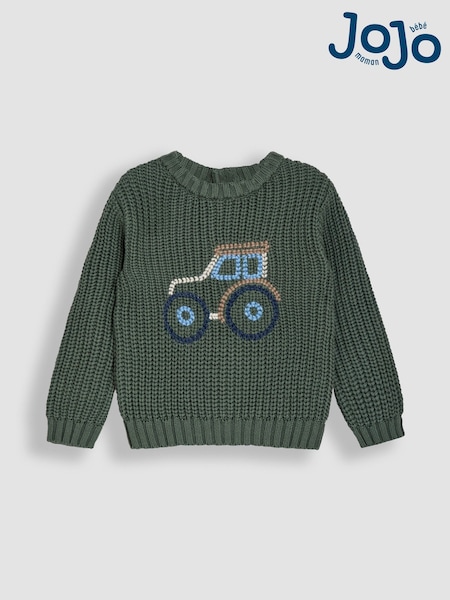 JoJo Maman Bébé Green Embroidered Jumper (AU0640) | €44 - €49