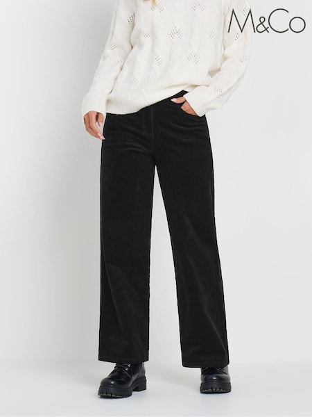 M&Co Black Co-ord Wide Leg Trousers (AU0825) | €60