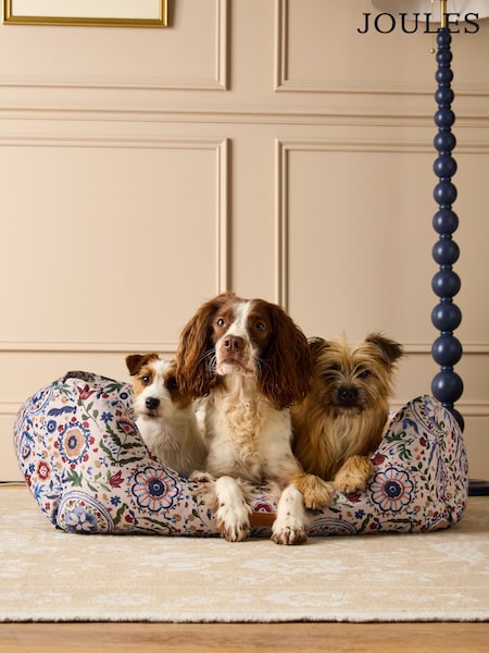 Joules Festival Floral Pet Box Bed (AU0965) | R$ 395 - R$ 690