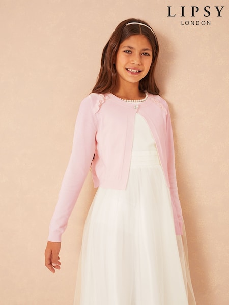 Vaaleanpunainen - Lipsy Occasion Bolero Neuletakki (5-16v) (AU1172) | €30 - €43