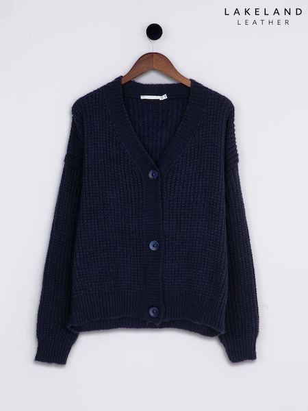 Lakeland Clothing Blue Olivia Knitted Cardigan (AU1173) | AED87