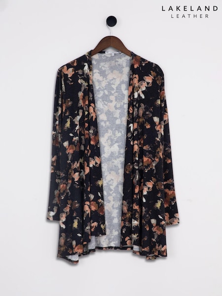 Lakeland Clothing Holly Floral Print Black Cardigan (AU1174) | € 46