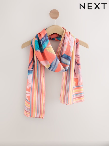 Orange Orchid - Lightweight Scarf (AU1182) | ‏53‏₪