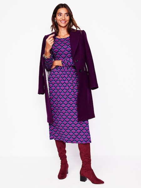 Boden Purple Amelie Long Sleeve Midi Dress (AU1252) | €47.50