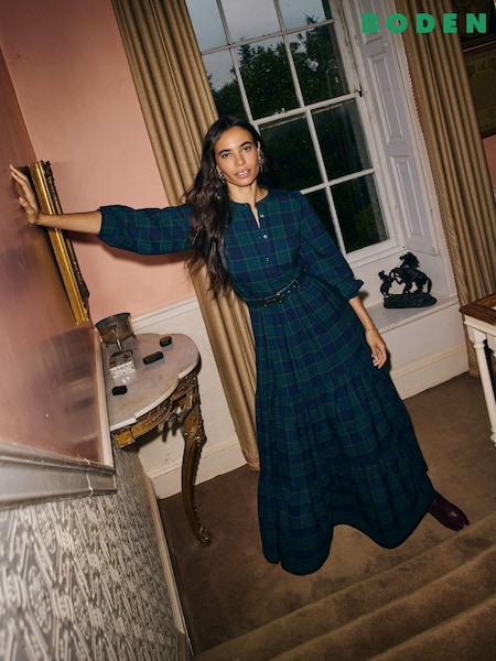 Boden Alba Check Maxi Dress (AU1254) | €113