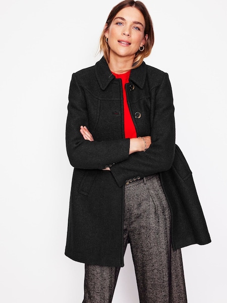 Boden Black Lincoln Textured Coat (AU1260) | €161