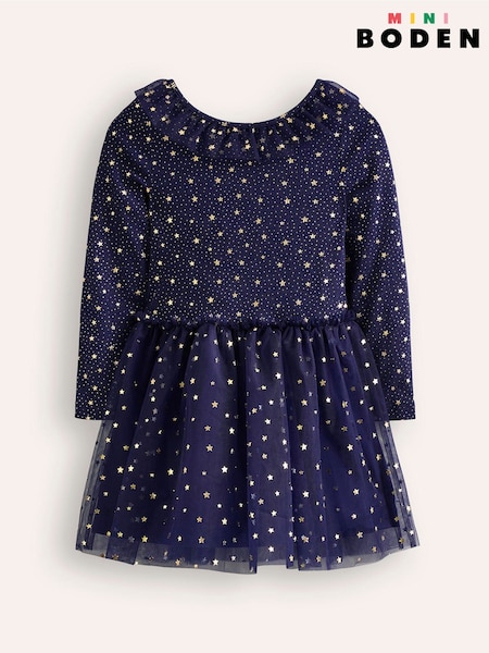 Boden Blue Rose Twirly Tulle Dress (AU1271) | €30 - €34