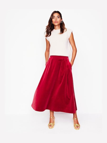 Boden Angelica Velvet Skirt (AU1276) | ‏654‏₪