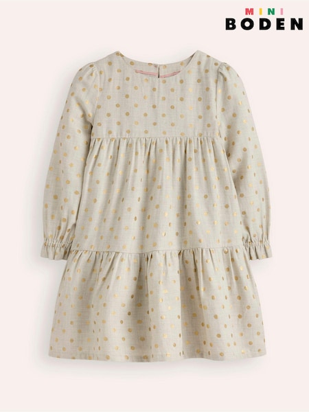 Boden Cream Betsy Tiered Twirly Dress (AU1306) | €27 - €30