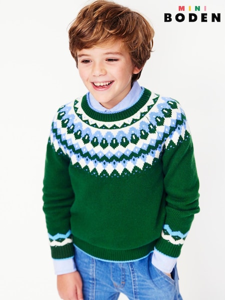 Boden Green Fair Isle Pattern Jumper (AU1316) | €40 - €45