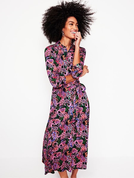 Boden Blue Marcia Jersey Midi Shirt Dress (AU1336) | €62
