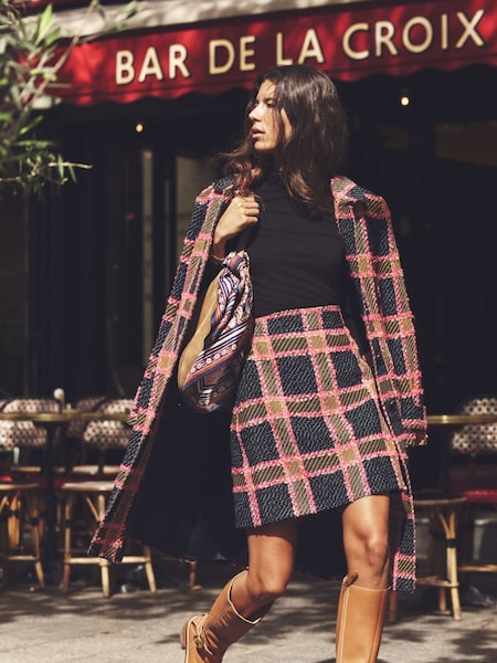 Boden Blue Estella Check Skirt (AU1366) | €79