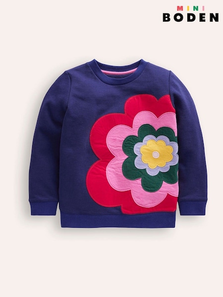 Boden Blue Appliqué Sweatshirt (AU1372) | €31 - €37