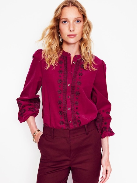 Boden Pink Theodora Corduroy 100% Cotton Blouse (AU1381) | €75