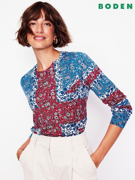 Boden Catriona Cotton Crew Jumper (AU1384) | 364 LEI