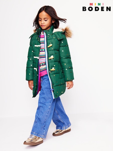 Boden Green Longline Padded Coat (AU1386) | $90 - $95