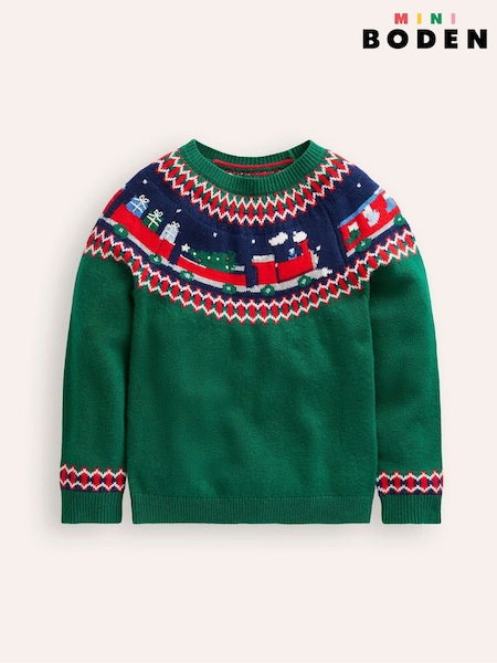 Boden Fair Isle Pattern CW Christmas Jumper (AU1398) | 172 LEI - 196 LEI