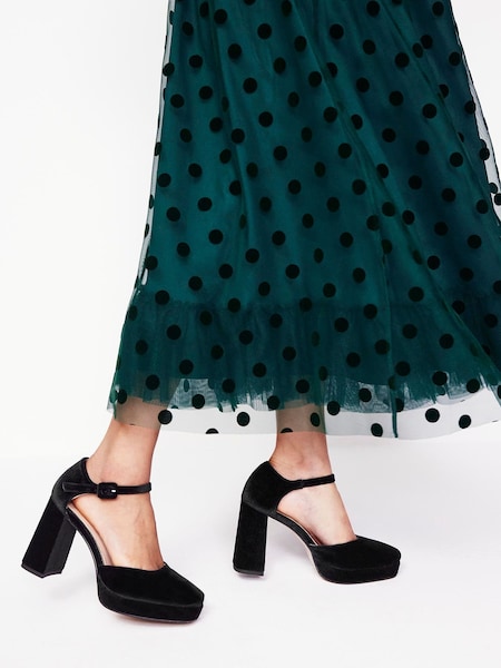 Boden Black Closed Toe Platform Shoes (AU1409) | AED378