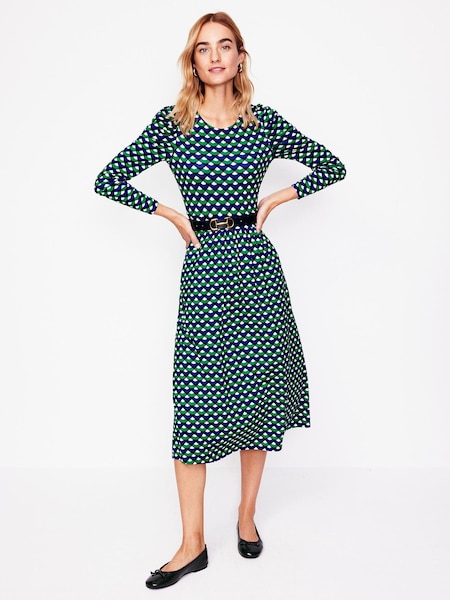 Boden Green Puff Sleeve Blouson Dress (AU1449) | €46