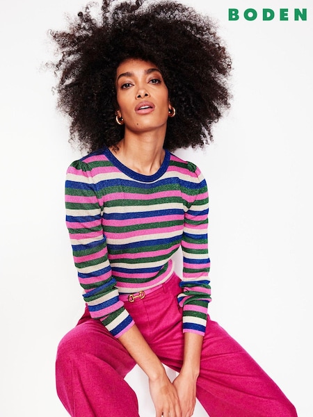 Boden Green Party Stripe Jumper (AU1458) | €75