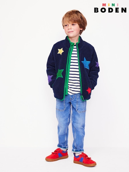 Boden Blue Cosy Borg Jacket (AU1465) | €39 - €44
