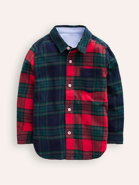 Boden Blue Checked Cosy 100% Cotton Shirt (AU1468) | €29 - €35