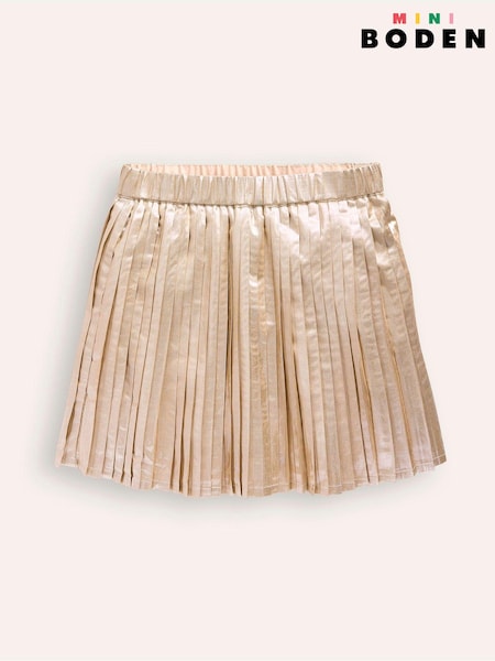 Boden Gold Pleated Mini Christmas Skirt (AU1470) | €22 - €27