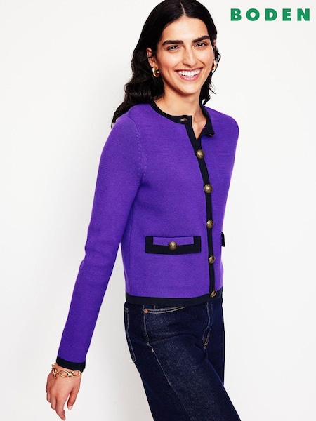 Boden Holly Knitted 100% Cotton Jacket (AU1474) | 625 LEI