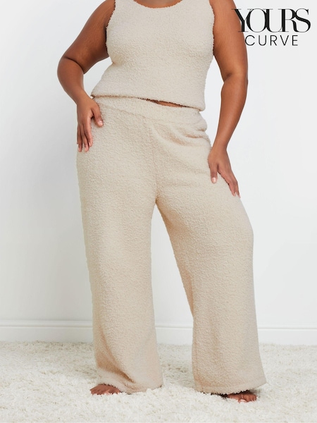 Yours Curve Limited Chenille Wide Leg Pyjamas (AU1623) | ‏163 ر.ق.